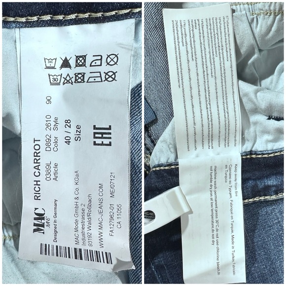 ⭐️MAC Jeans x Sylvie Meis 24/7 Rich Carrot Jeans [6079] - Picture 11 of 11